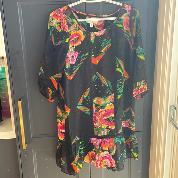 Beautiful sheer Anthropologie dress with slip. - Picture 1 of 2